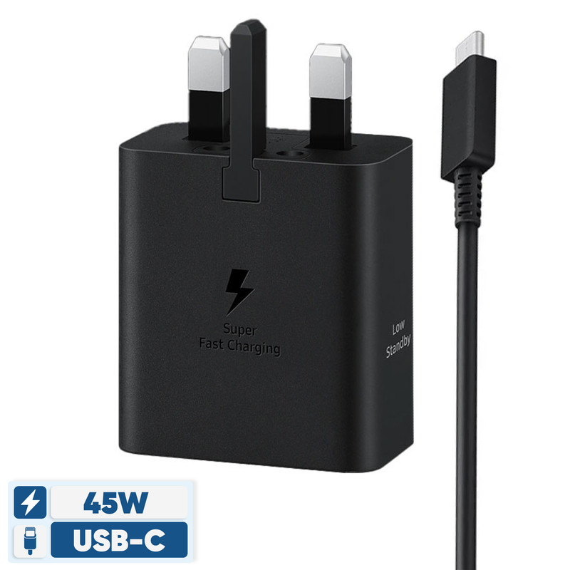 شارژر دیواری 45 وات سامسونگ مدل EP-T4511 Low Standby به همراه کابل 1.8 متری - سه پین اصل