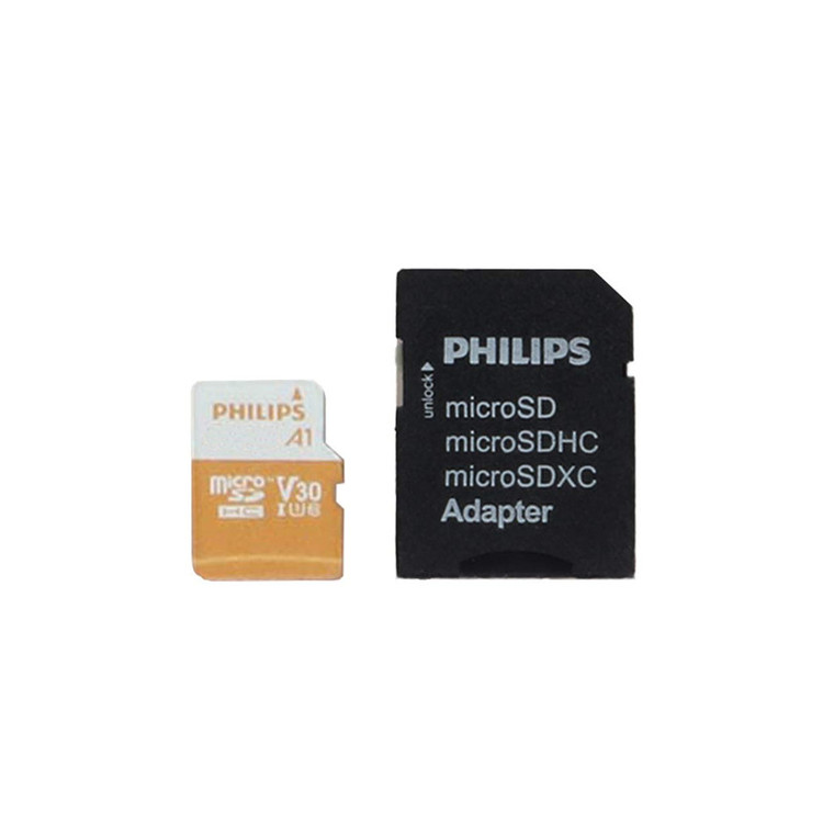 کارت حافظه MicroSDHC فیلیپس مدل Ultra Speed کلاس 10 استاندارد UHS-I U3 سرعت 100MBps ظرفیت 32 گیگابایت به همراه آداپتور